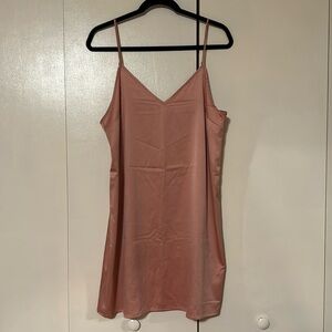 TNA #barbiecore slip dress